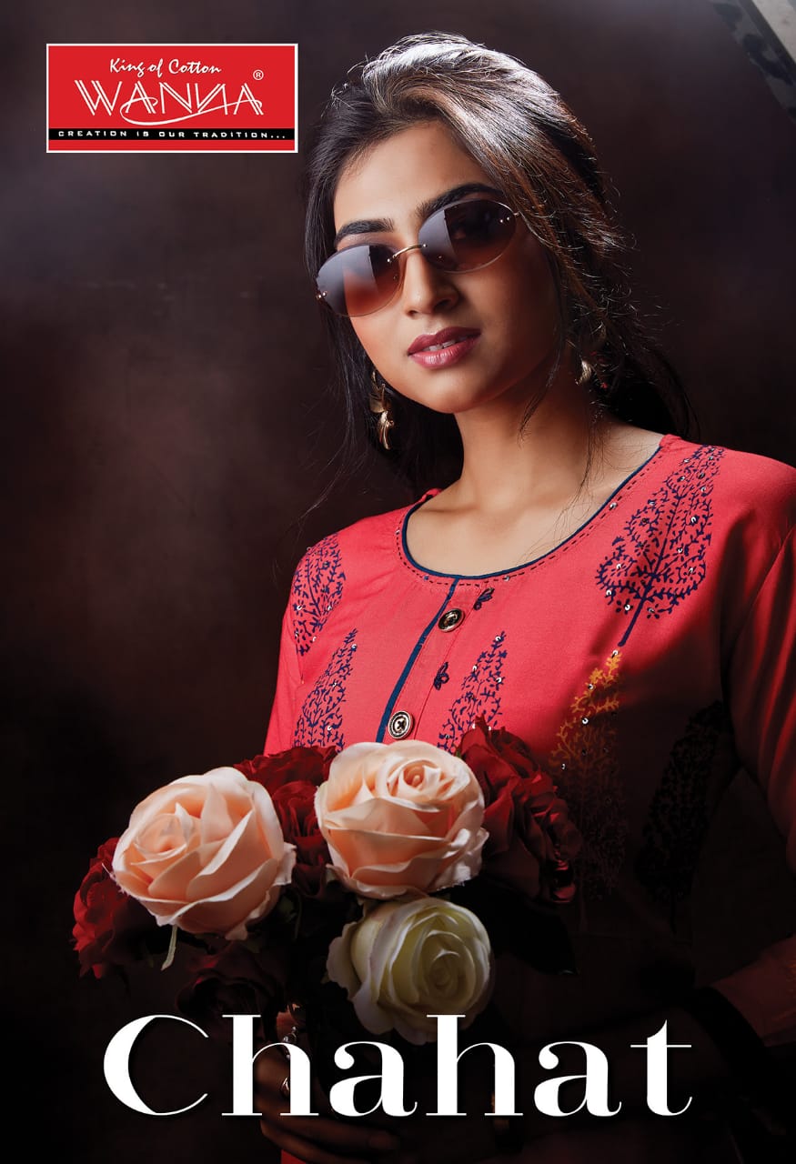 Wanna Chahat Fancy Regular Wear Designer Rayon Printed  Kurtis Collection