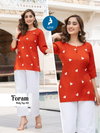 Foram By Kaya Rayon Fancy Printed Wholesale Western Ladies Top In India
