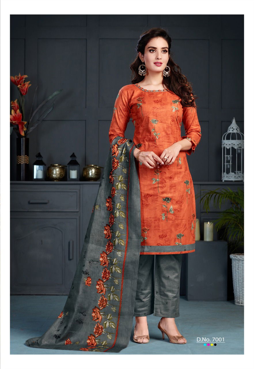 SC Laadki vol 7 Latest Designer Casual Wear Cotton Printed Dress Material Collection 