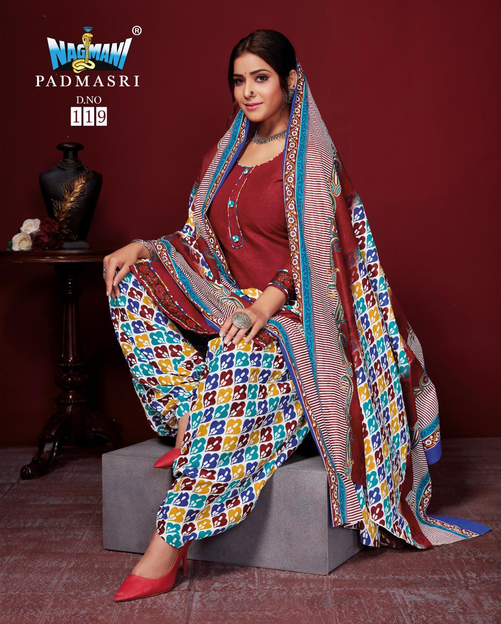 Nagmani Padmashri 11 Latest fancy Regular Casual Wear Printed Cotton Salwar Suit Collection