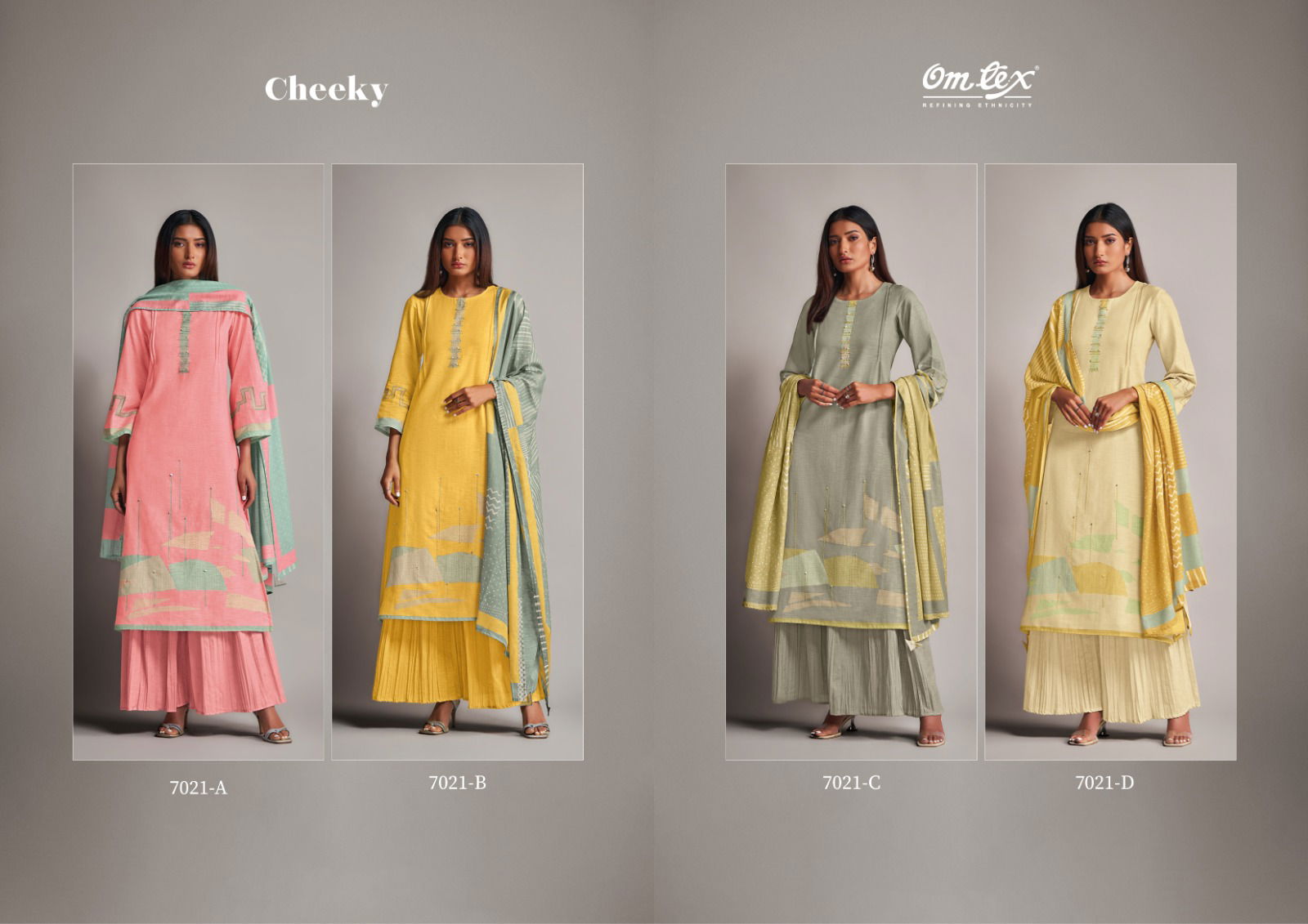 Cheeky By Omtex Lawn Cotton Printed Embroidery Salwar Kameez Orders In India