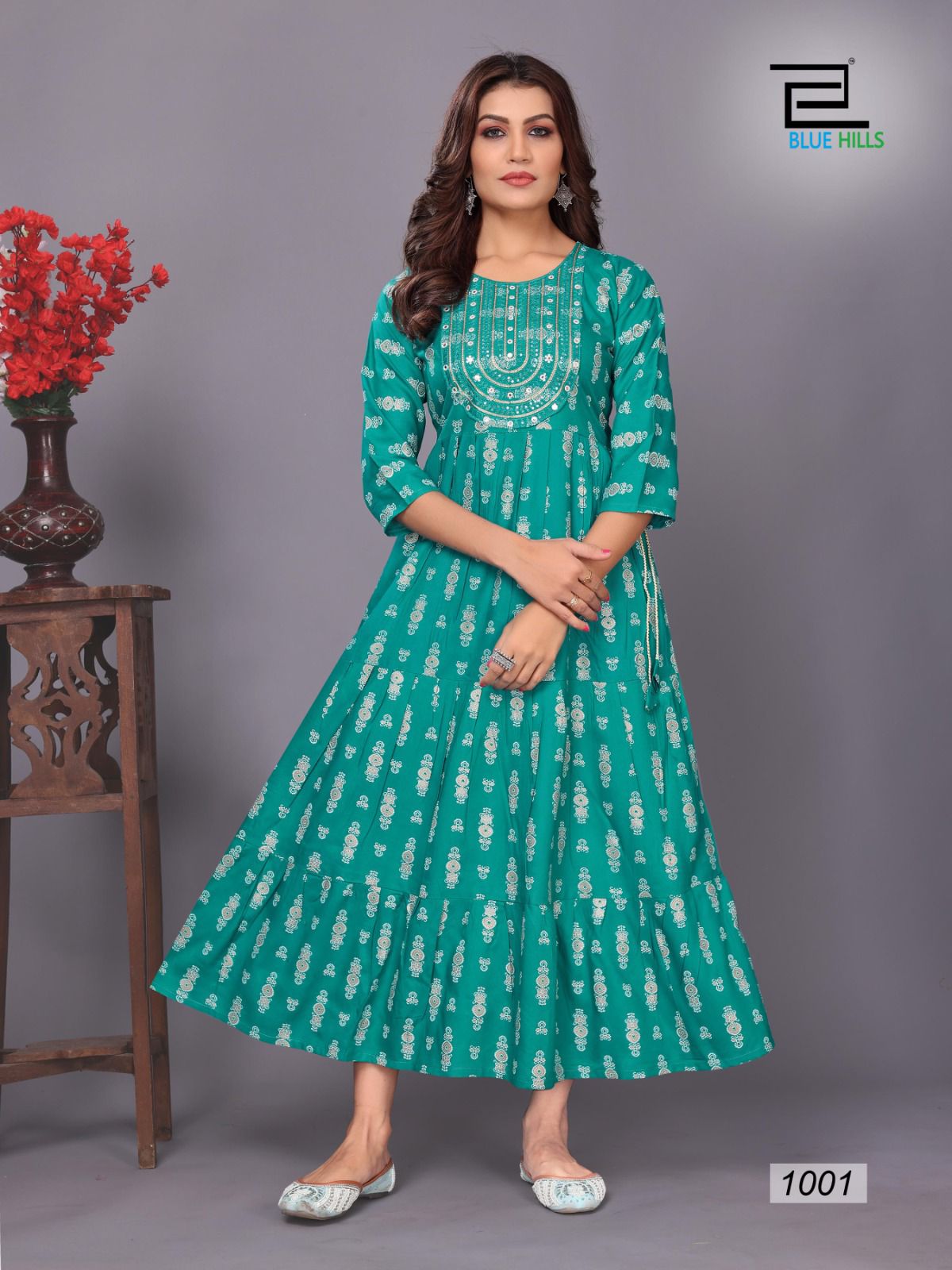 Blue Hills Sarfanaz Vol 10 Printed Anarkali Kurtis Catalog
