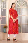 Bandhani Hit Vol 1 By Nsf Rayon Bandhani Printed Kurtis Wholesale Market In Surat With Price