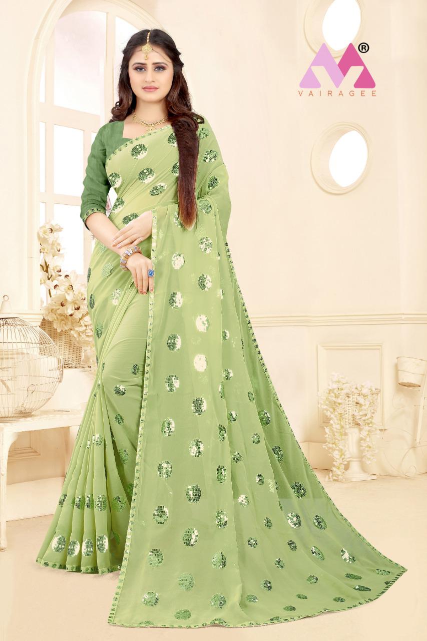 Angel 8 Fancy Party Wear Georgette Designer Saree Collection