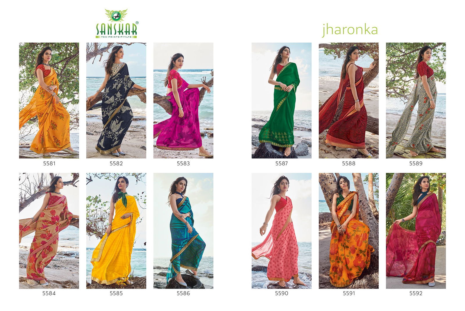 Sanskar Jharonka Latest Fancy Printed Daily Wear Saree Georgette Saree Collection 