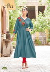 Nora By Mittoo Rayon Thread Work Stylish Kurti Wholesalers In Delhi