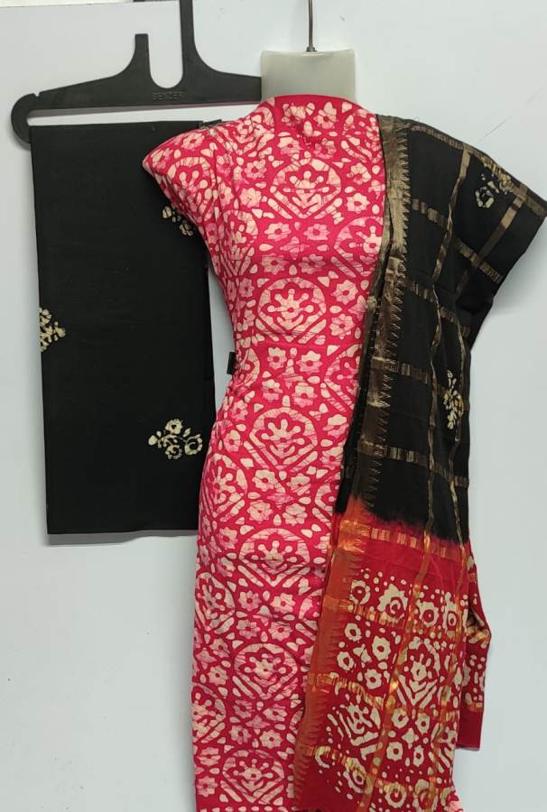 Latest Pure Cotton Bandhani Print Dress Material Collection 