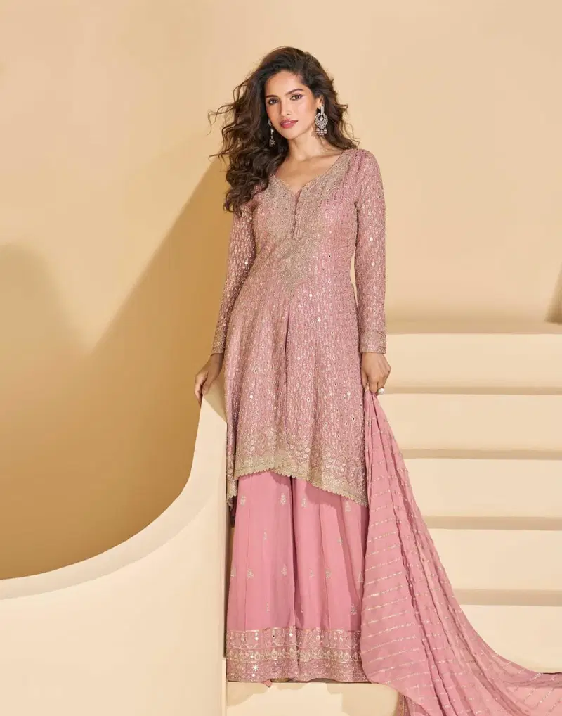 Anokhi by Sayuri Real Georgette Embroidery Readymade Suits Exporters In India
