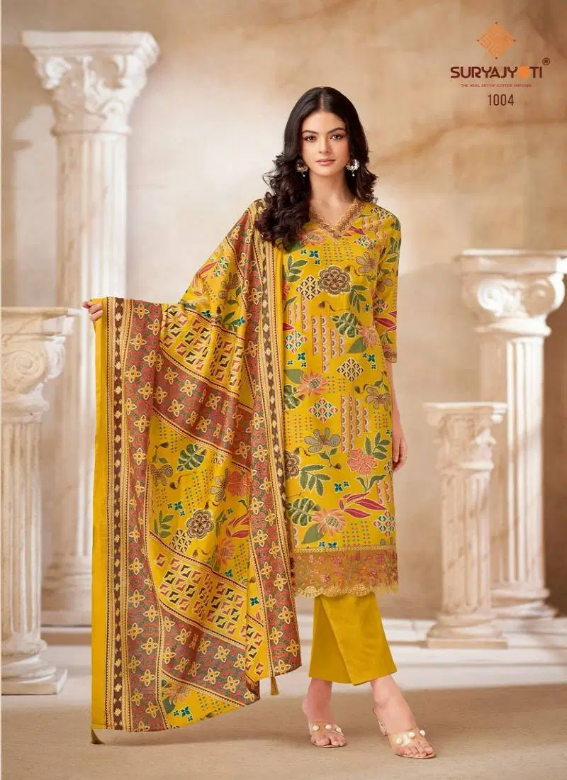 Pariza Advance Vol 1 By Suryajyoti Cotton Readymade Suits Suppliers In Mumbai