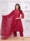 Naisha K 247 Cotton Embroidered Kurti With Bottom Dupatta Best Wholesale Shop In Surat