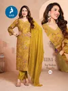 Elina 2 By Kaya Veritcal Kurti With Bottom Dupatta Wholesale Market In Surat