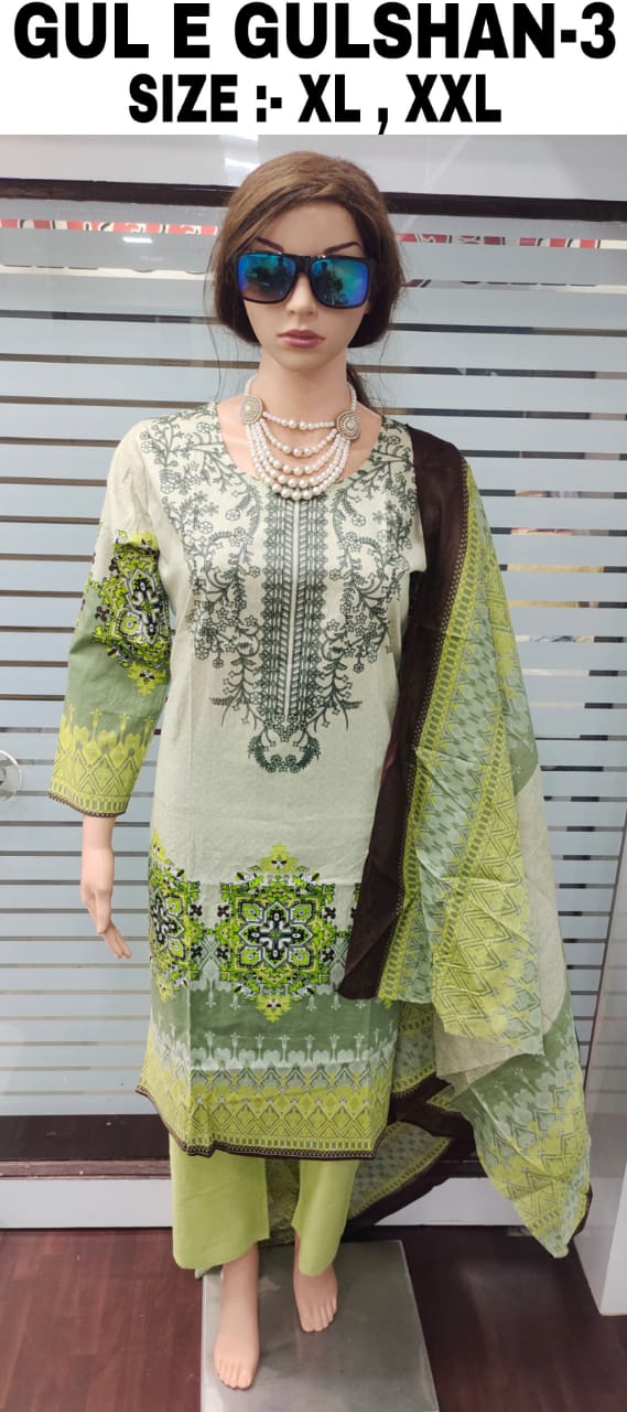 Gul E Gulshan 3Latest Fancy Designer Casual Wear Lawn Cotton Printed Readymade Suit Collection
