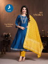 Angika By Kaya Gadhwal Silk Anarkali Kurtis Set Wholesale Price In Surat