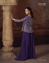 Silky By Sayuri Designer Chinon Silk Embroidery Indo Western Orders In India