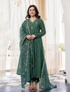 Dhruvi 368 Green Designer Silk Kurti Set Collection Wholesale Clothing Distributors In India