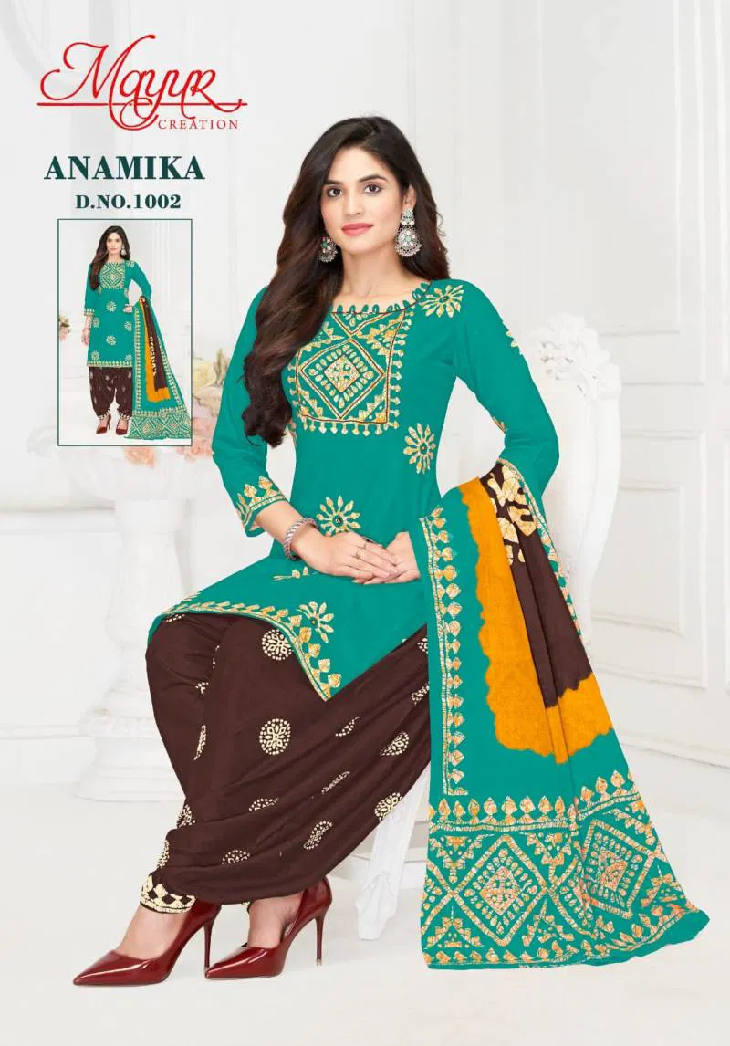 Anamika Vol 1 By Mayur Cotton Printed Dress Material Orders In India