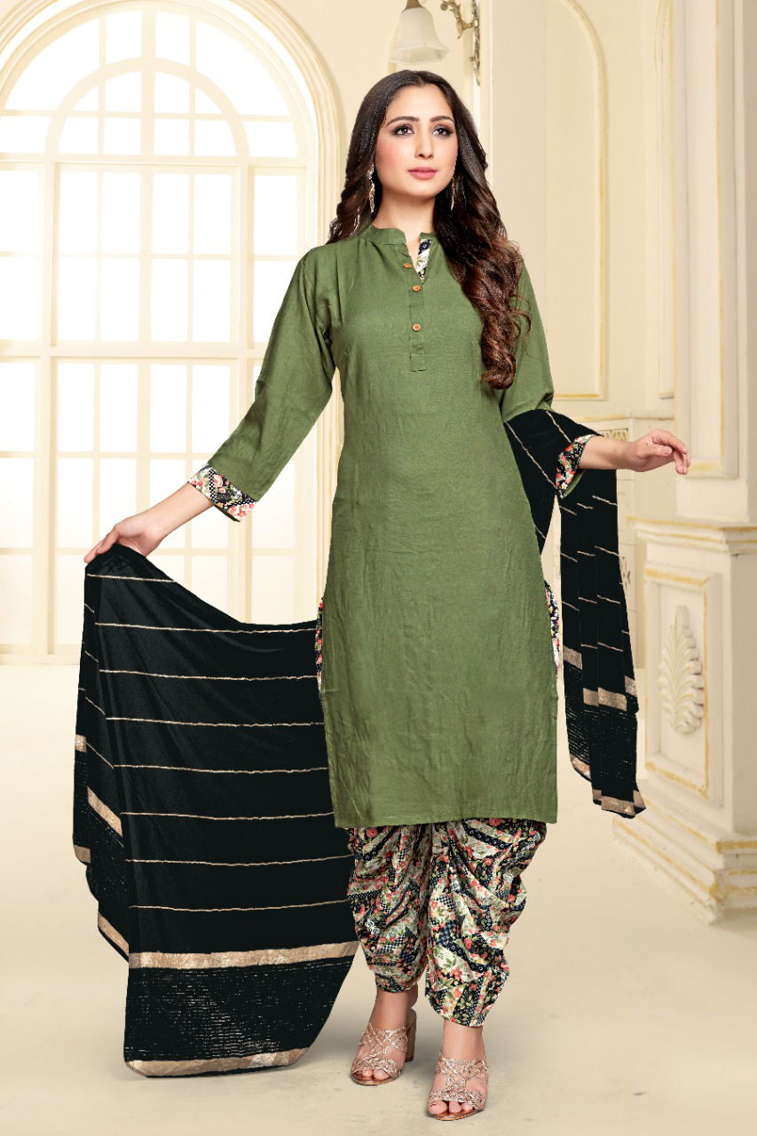 Tunic House Patiyala Rani 3 Ethnic Wear Rayon Printed Ready Made Collection