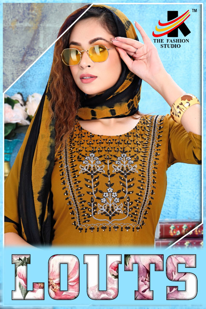 The Fashion Studio Lotus 2 Regular Wear Rayon Printed Ready Made Collection