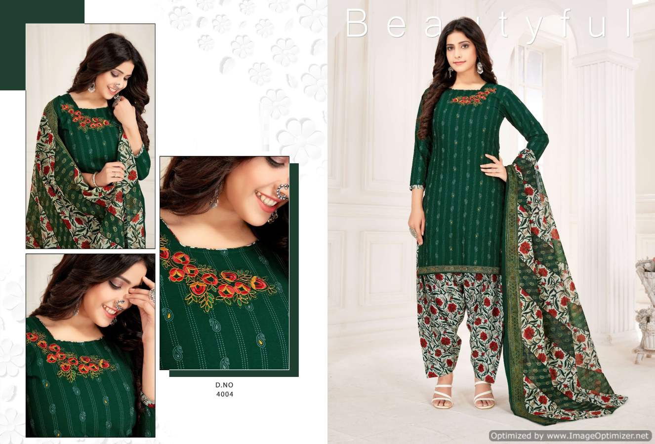 Festival 4 Regular Wear Ready Made Cotton Printed Latest Dress Collection