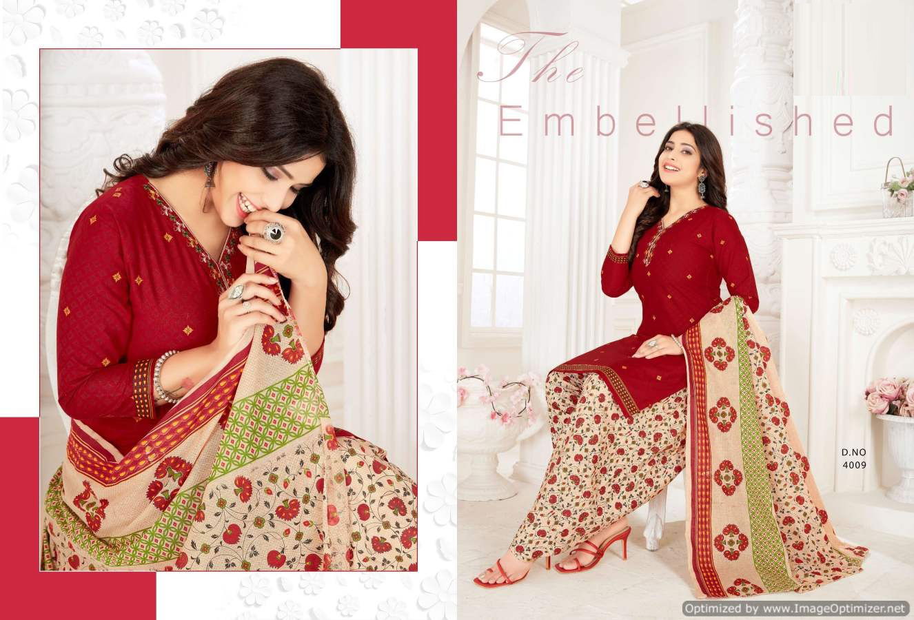 Festival 4 Regular Wear Ready Made Cotton Printed Latest Dress Collection