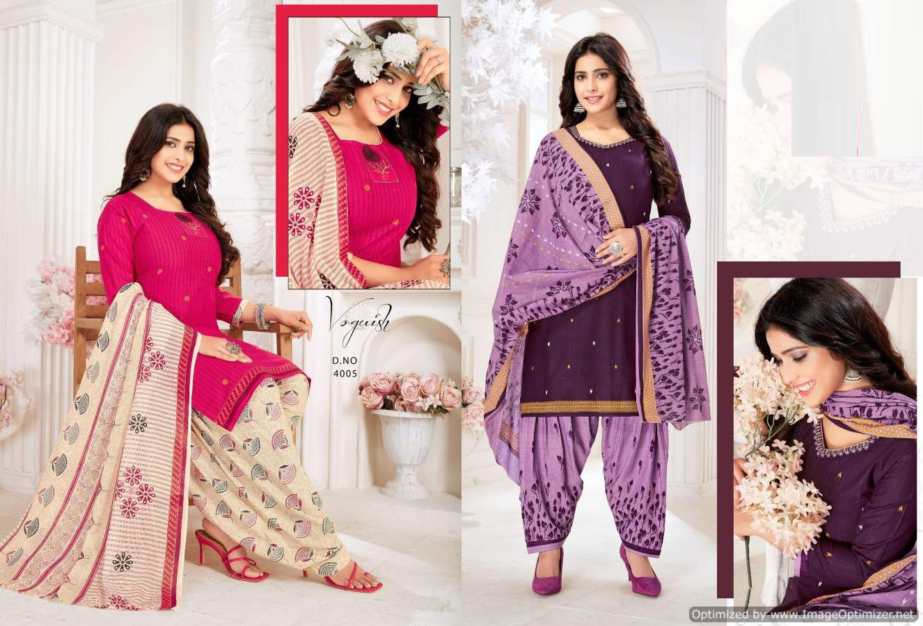 Festival 4 Regular Wear Ready Made Cotton Printed Latest Dress Collection