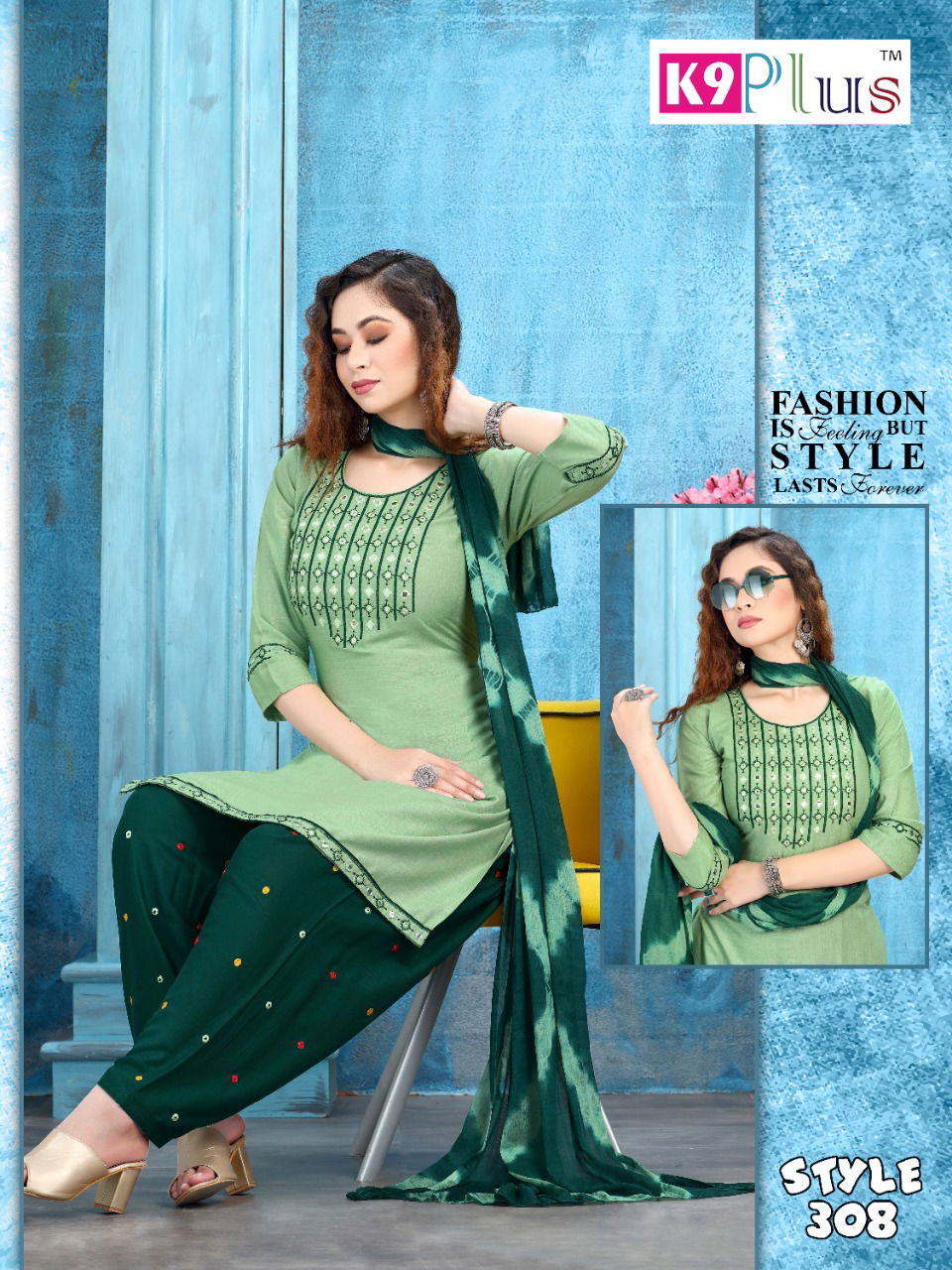 K9 Plus Glamour Fancy Ethnic Daily Wear Rayon Ready Made Collection
