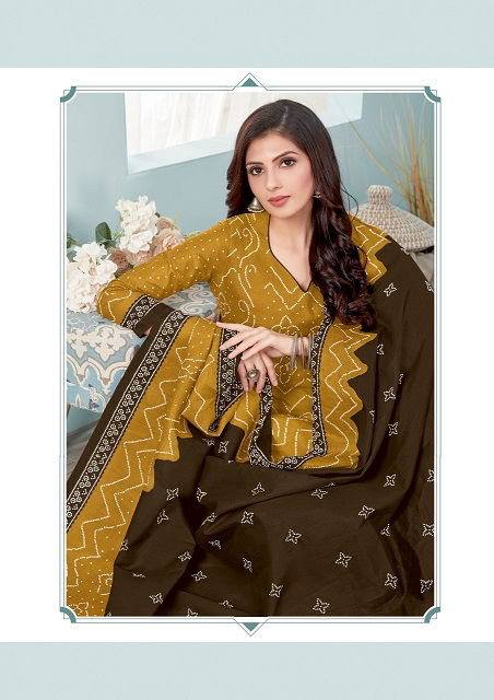 Lakhani Bandhani Special 2 Regular Wear Cotton Printed Ready Made Dress