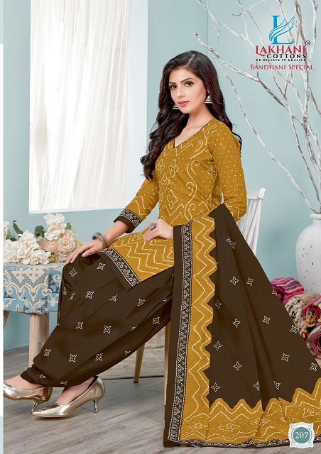 Lakhani Bandhani Special 2 Regular Wear Cotton Printed Ready Made Dress