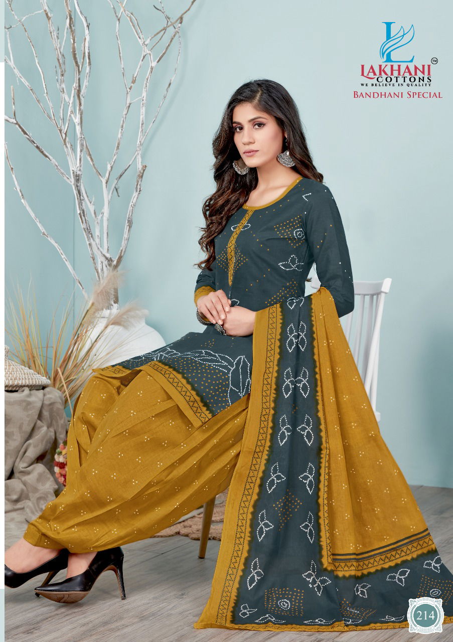 Lakhani Bandhani Special 2 Regular Wear Cotton Printed Ready Made Dress