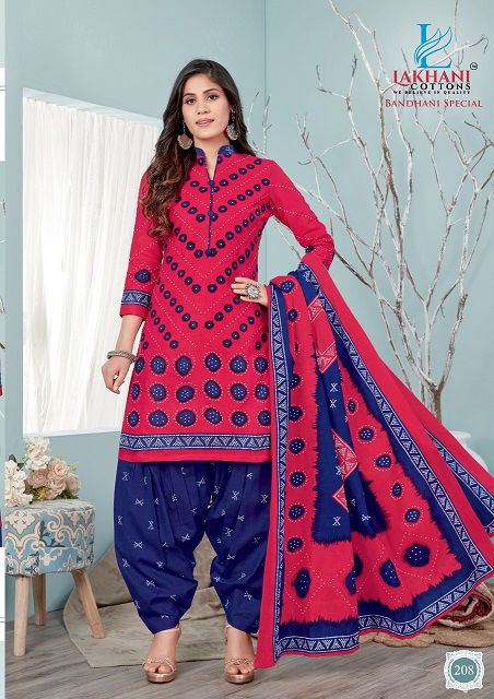 Lakhani Bandhani Special 2 Regular Wear Cotton Printed Ready Made Dress