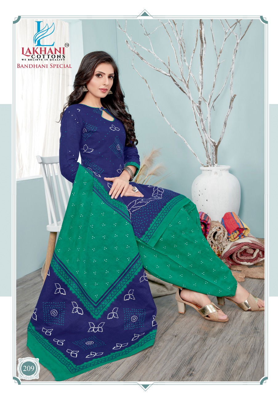 Lakhani Bandhani Special 2 Regular Wear Cotton Printed Ready Made Dress