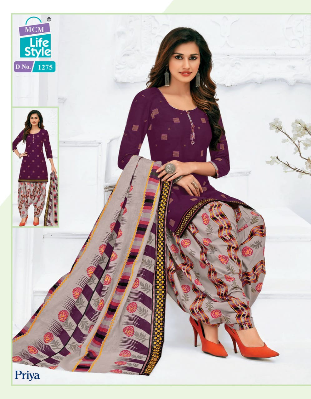 Mcm Priya 12 Patiyala Ready Made Regular Wear Designer Printed Dress Collection