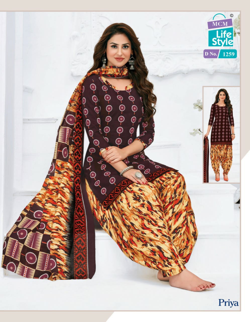 Mcm Priya 12 Patiyala Ready Made Regular Wear Designer Printed Dress Collection