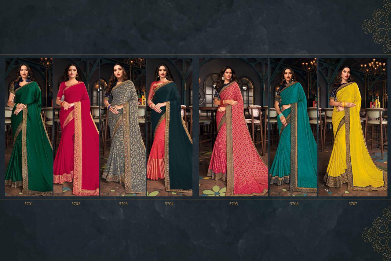 Joh Rivaaj 5701 Fancy Wedding Wear Heavy Latest Designer Embroidery Saree