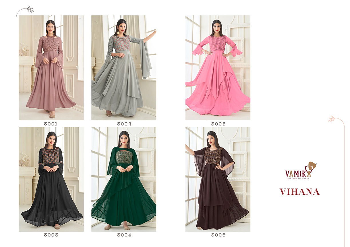 Vamika Vihana Exclusive Wear Wholesale Gown Collection