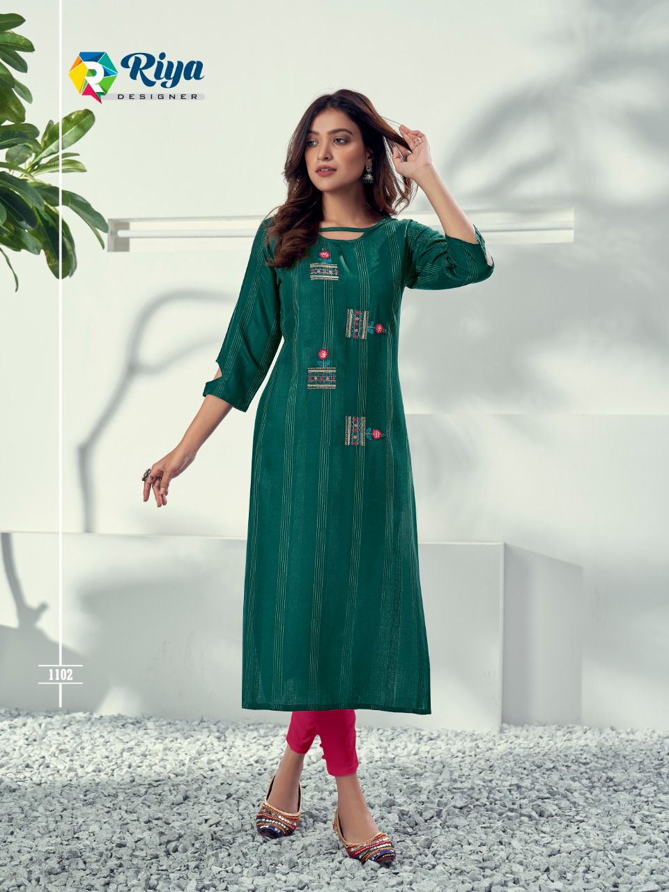 Riya Alivia Fancy Party Wear Rayon Latest Designer Kurti Collection