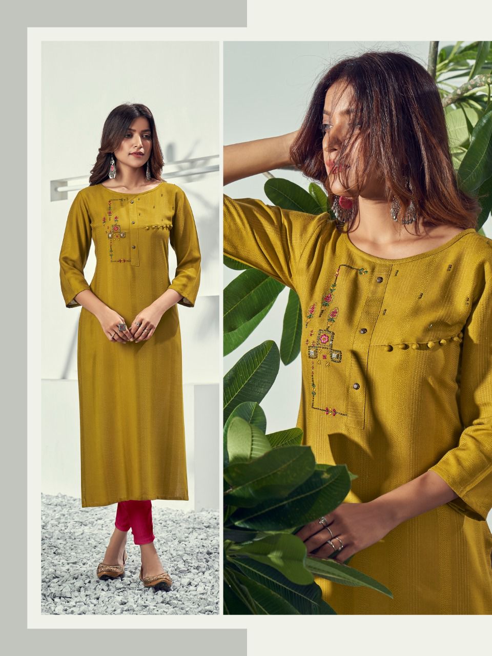 Riya Alivia Fancy Party Wear Rayon Latest Designer Kurti Collection