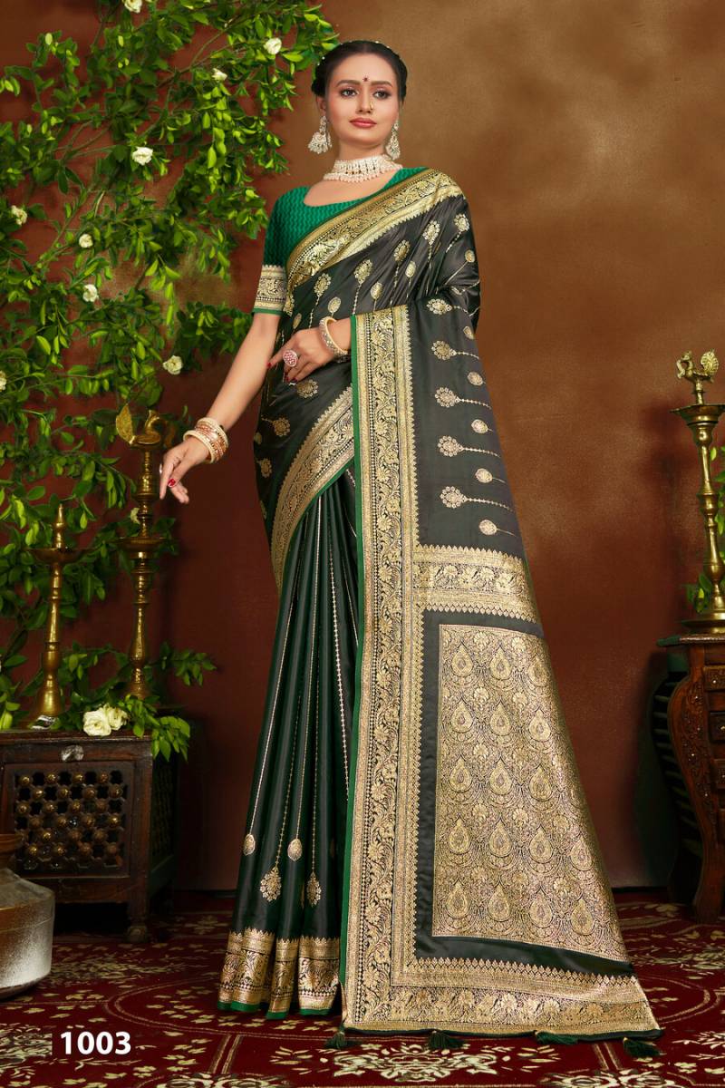 Saroj  Aashna  Satin Vol 1 Wedding Wear Satin Silk Saree Wholesale Suppliers In Mumbai