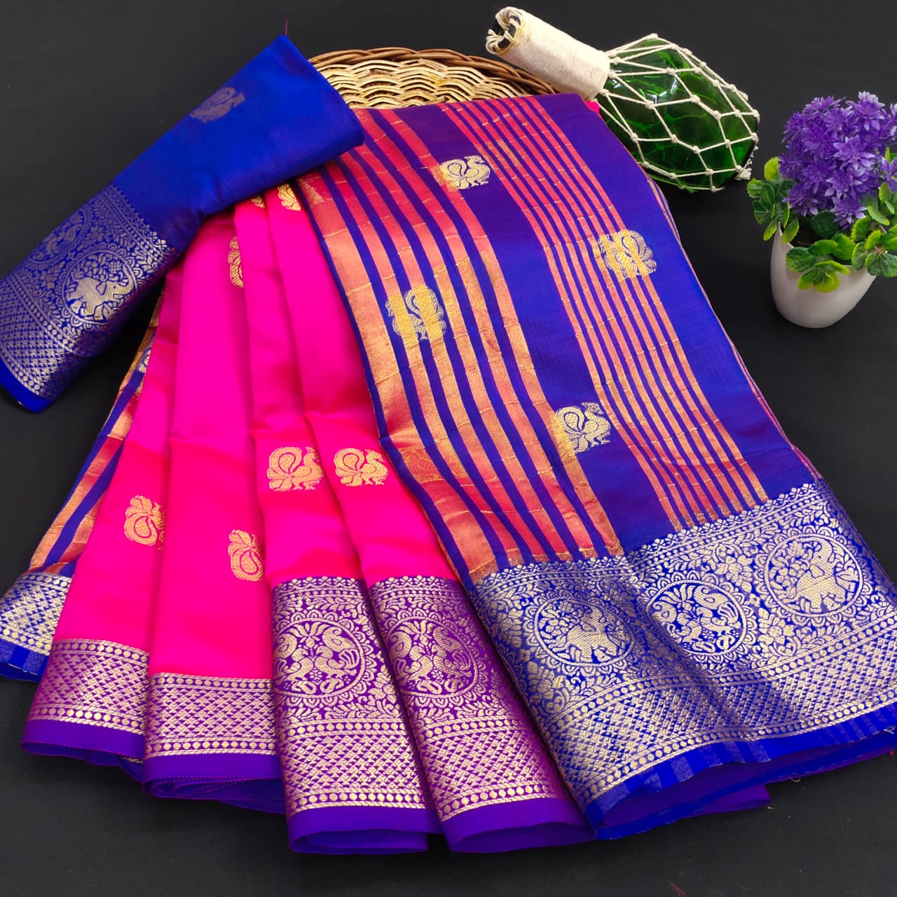 Meera 35 Party Wear Banarasi Silk Printed Designer Saree Collection