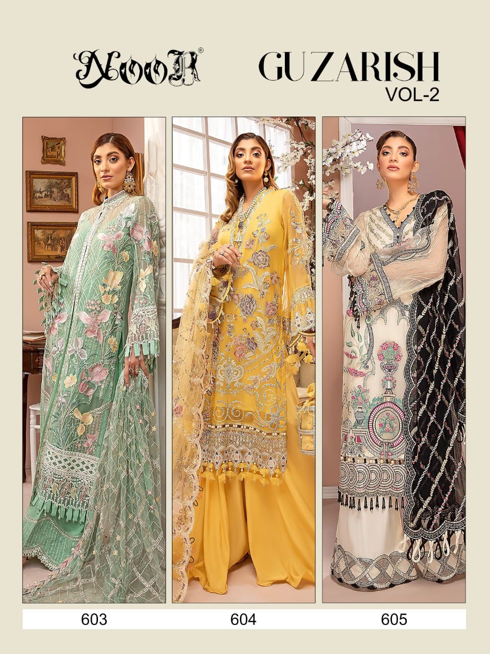 Noor Guzarish 2 Georgette Festive Wear Heavy Pakistani Salwar Kameez Collection