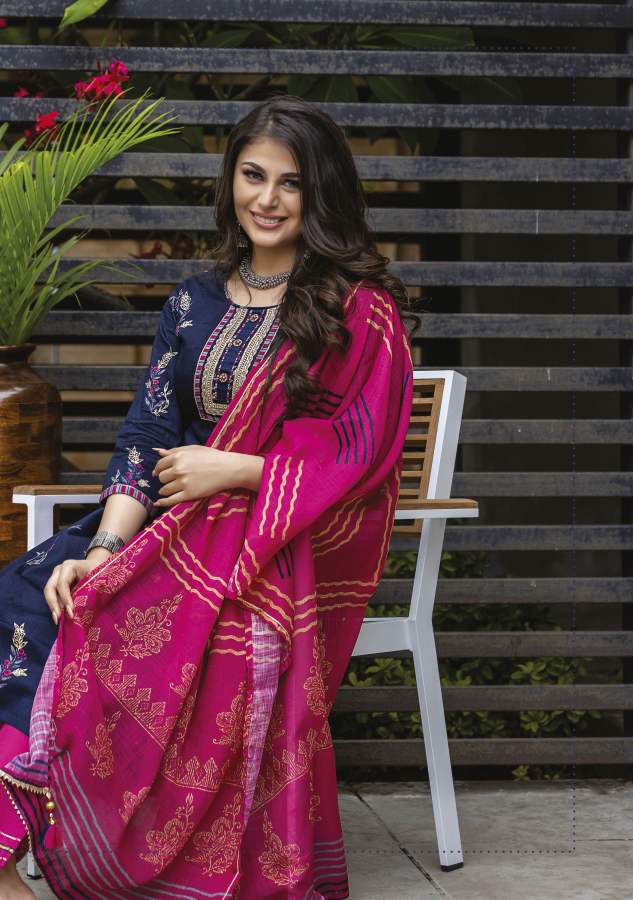 Benbaa Blush Cotton Jam Printed Ethnic Wear Designer Ready Made collection