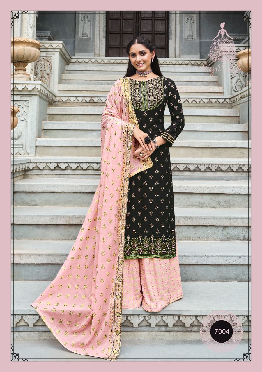 Gulzar 7 Festive Wear Heavy Rayon Print With Embroidery Ready Made Collection