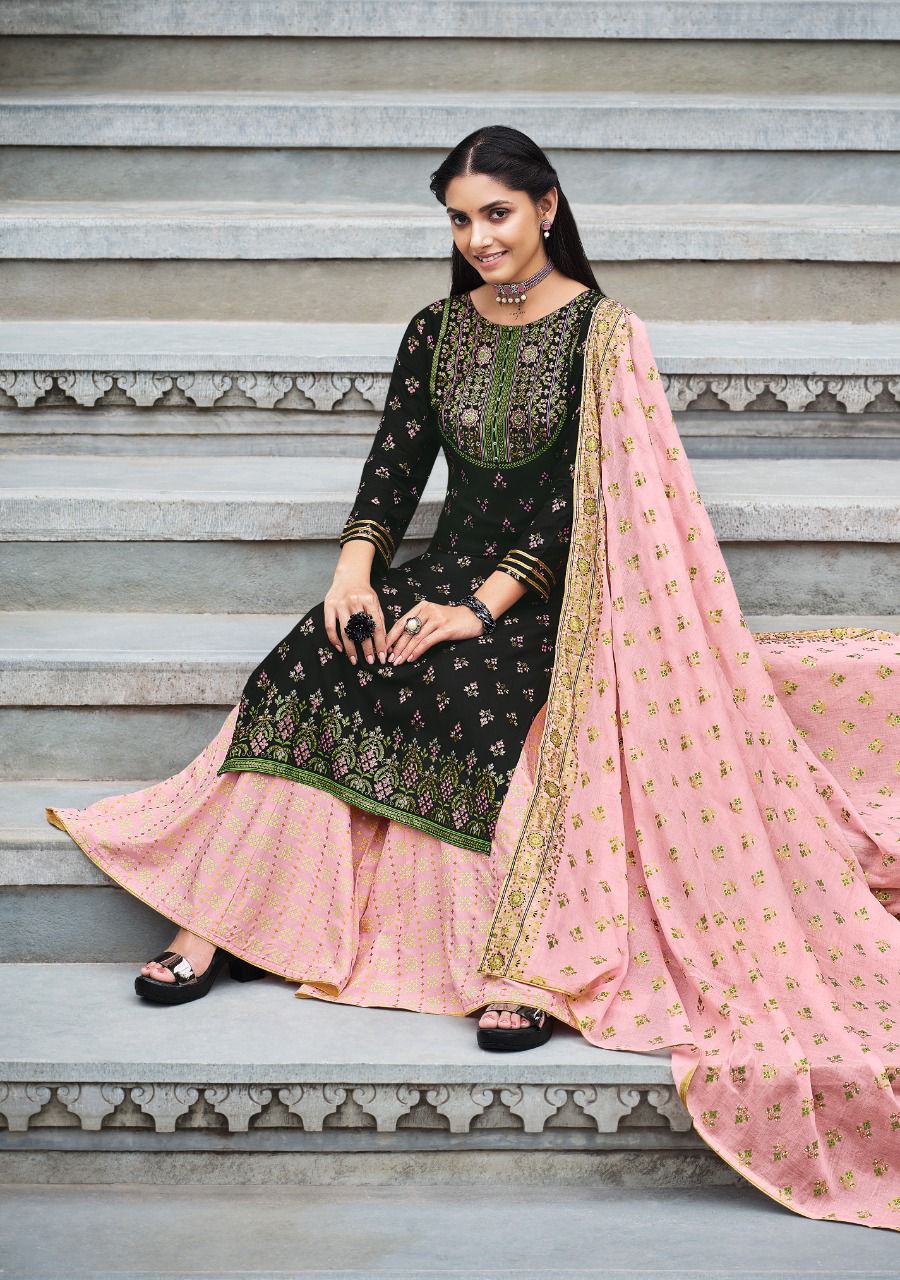 Gulzar 7 Festive Wear Heavy Rayon Print With Embroidery Ready Made Collection