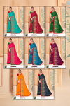 Ronisha Zebra Embroidery Worked Wedding Wear Fancy Designer Saree Collection