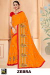 Ronisha Zebra Embroidery Worked Wedding Wear Fancy Designer Saree Collection