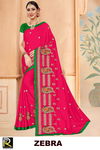 Ronisha Zebra Embroidery Worked Wedding Wear Fancy Designer Saree Collection