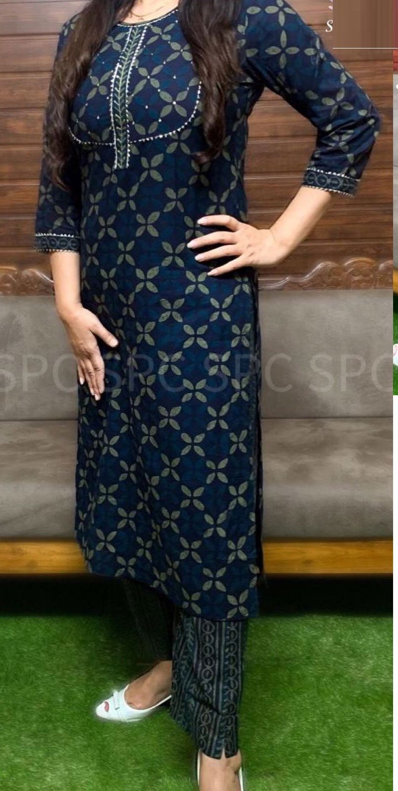 Rosey 8 Ethnic Wear Cotton Printed Kurti With Bottom Collection