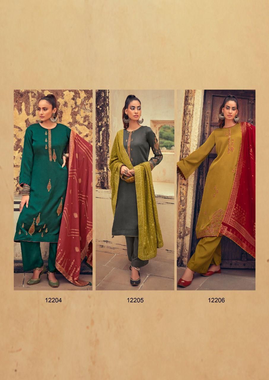 Deepsy Monalisa 7 Festive Wear Silk Exclusive Embroidery Salwar Kameez Collection
