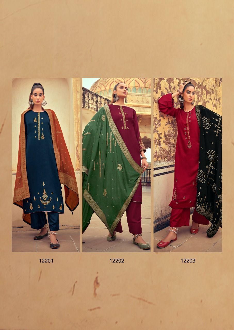 Deepsy Monalisa 7 Festive Wear Silk Exclusive Embroidery Salwar Kameez Collection