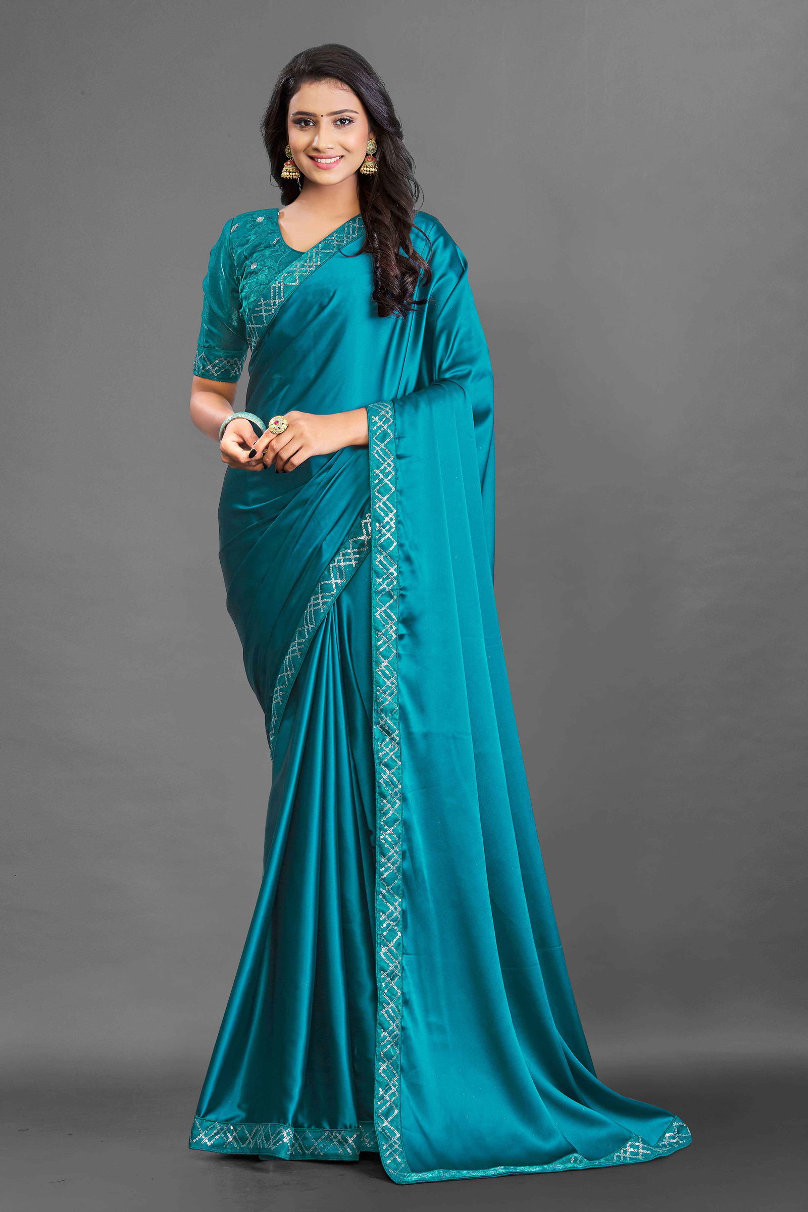 S 2042 Festive Party Wear Satin Silk Fancy Designer Saree Collection